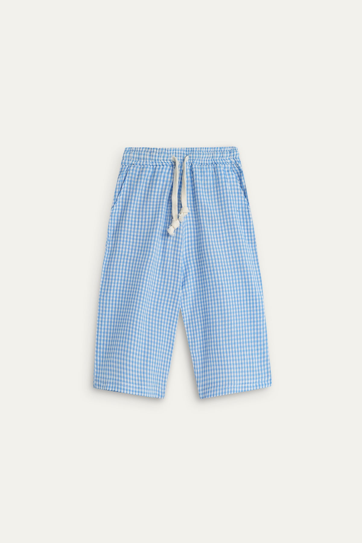 Sky Gingham Check Pants