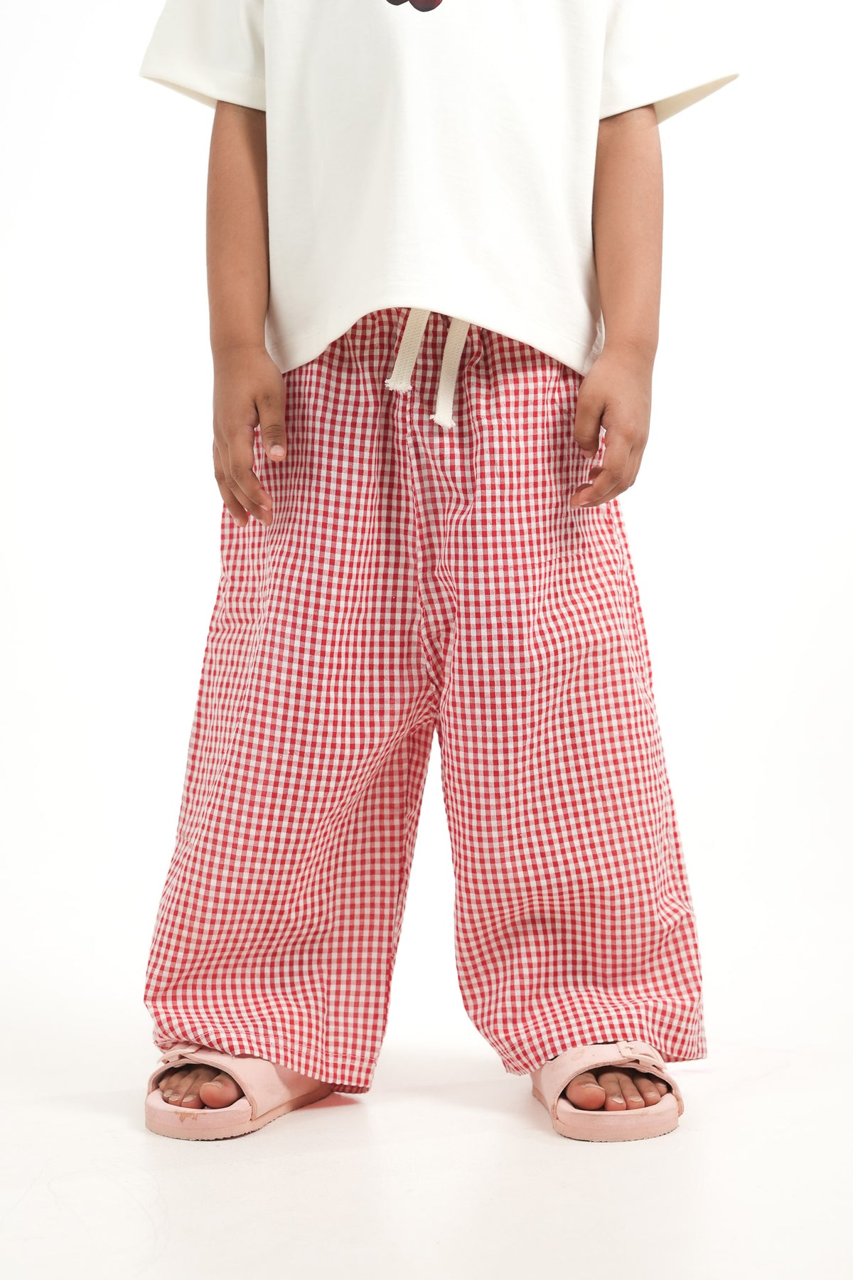 Cherry Gingham Check Pants